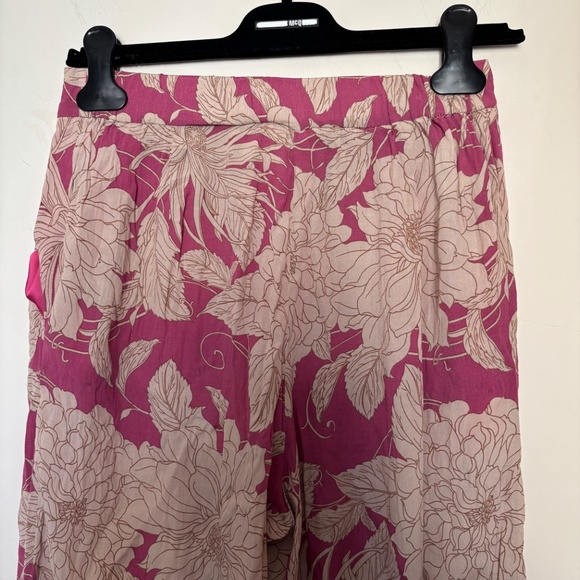 Chic pink floral pants MANGO - Picture 5 of 6